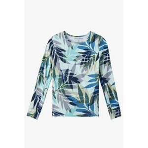 XL Hang Ten Surf swim long sleeve women's rash guard Starfish Shadow Floral mod